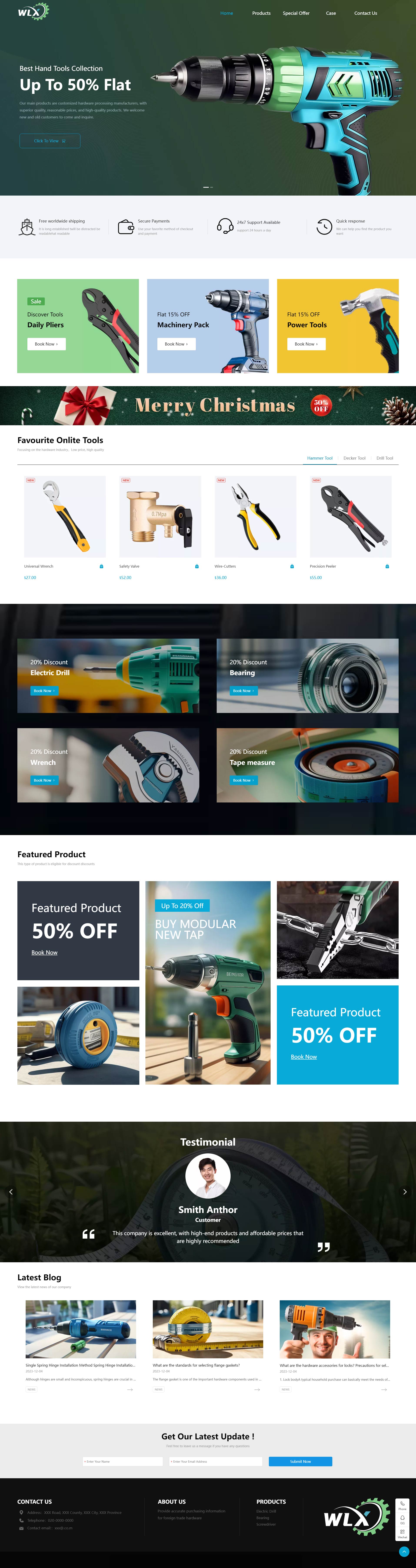 B2C-精美外貿(mào)五金工具網(wǎng)站模板