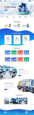 高端IT科技技能培訓(xùn)機(jī)構(gòu)網(wǎng)頁(yè)模板