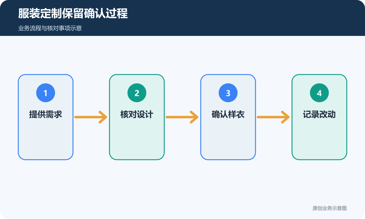 服装定制按需求、设计、样衣与改动保留确认