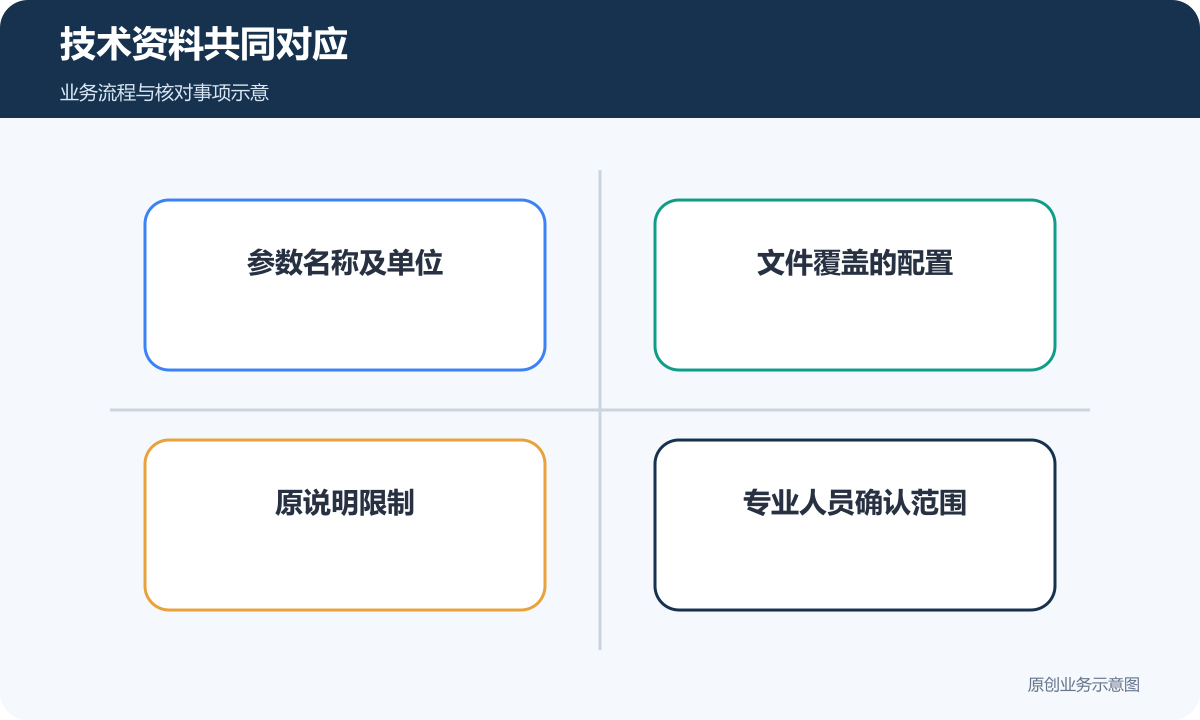 器械技术字段共同核对名称单位、配置、原限制和专业范围