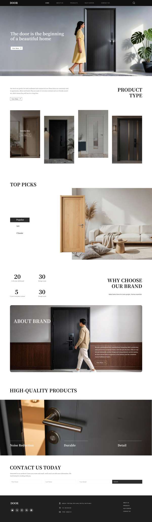 B2B-时尚五金建材木业网站模板