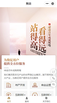 集团小程序模板【集团官方微信小程序模板】