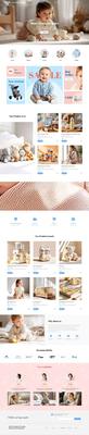 优质外贸B2C儿童母婴用品公司网站模板