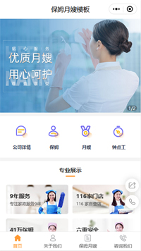 武汉月嫂-武汉月嫂公司小程序模板