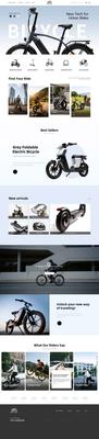 B2C-时尚外贸电动单车网站模板