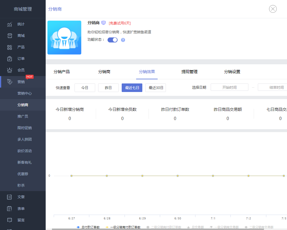 分销商页面