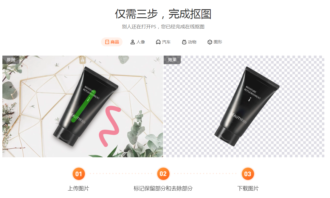 生成白底产品图