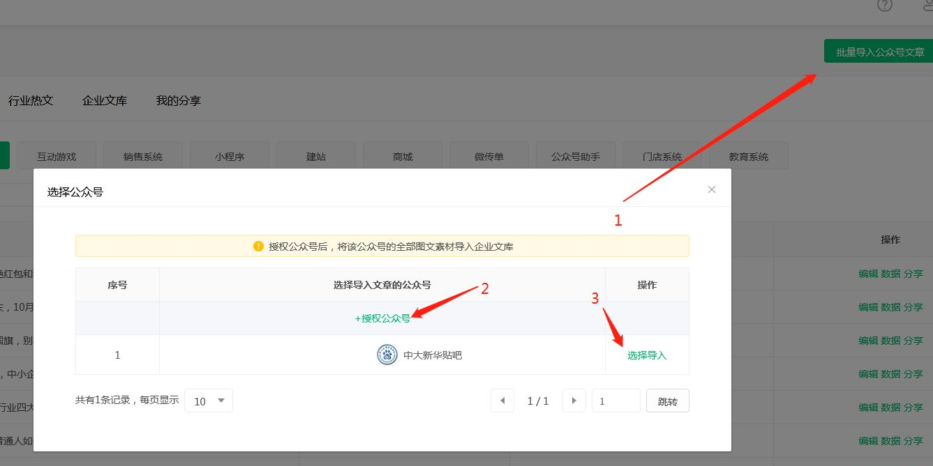授权公众号