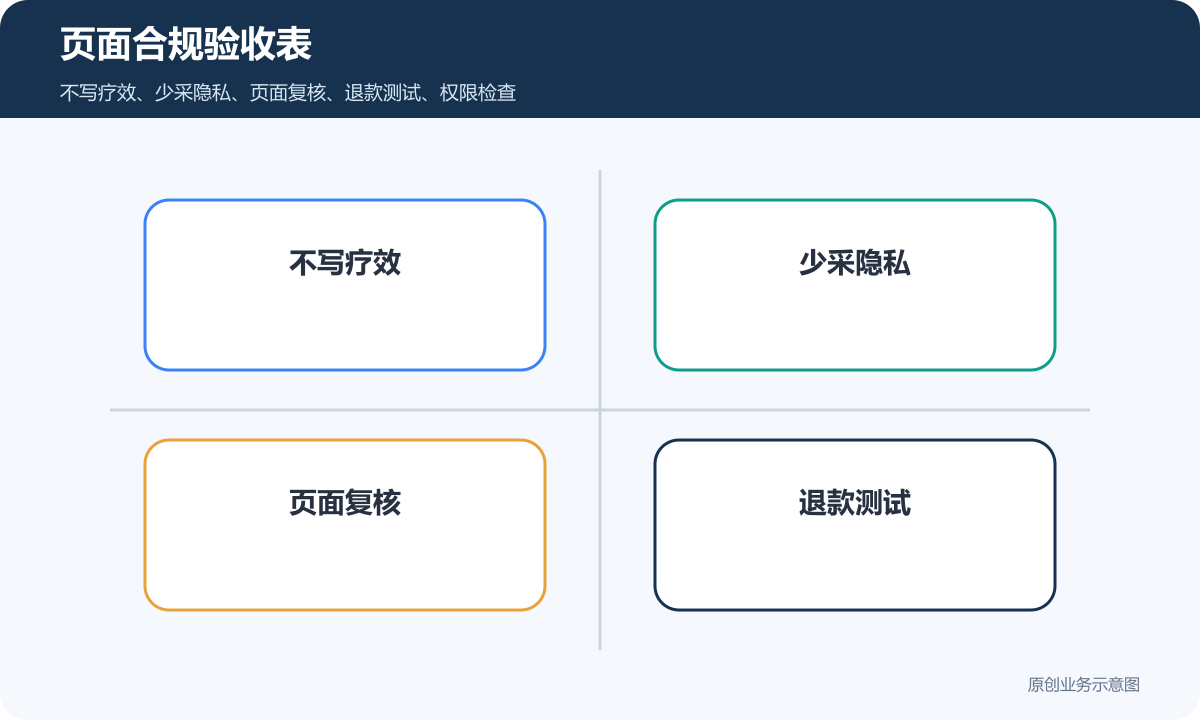 售卖艾制品的小程序商城多少钱页面合规验收表包含不写疗效少采隐私页面复核退款测试权限检查