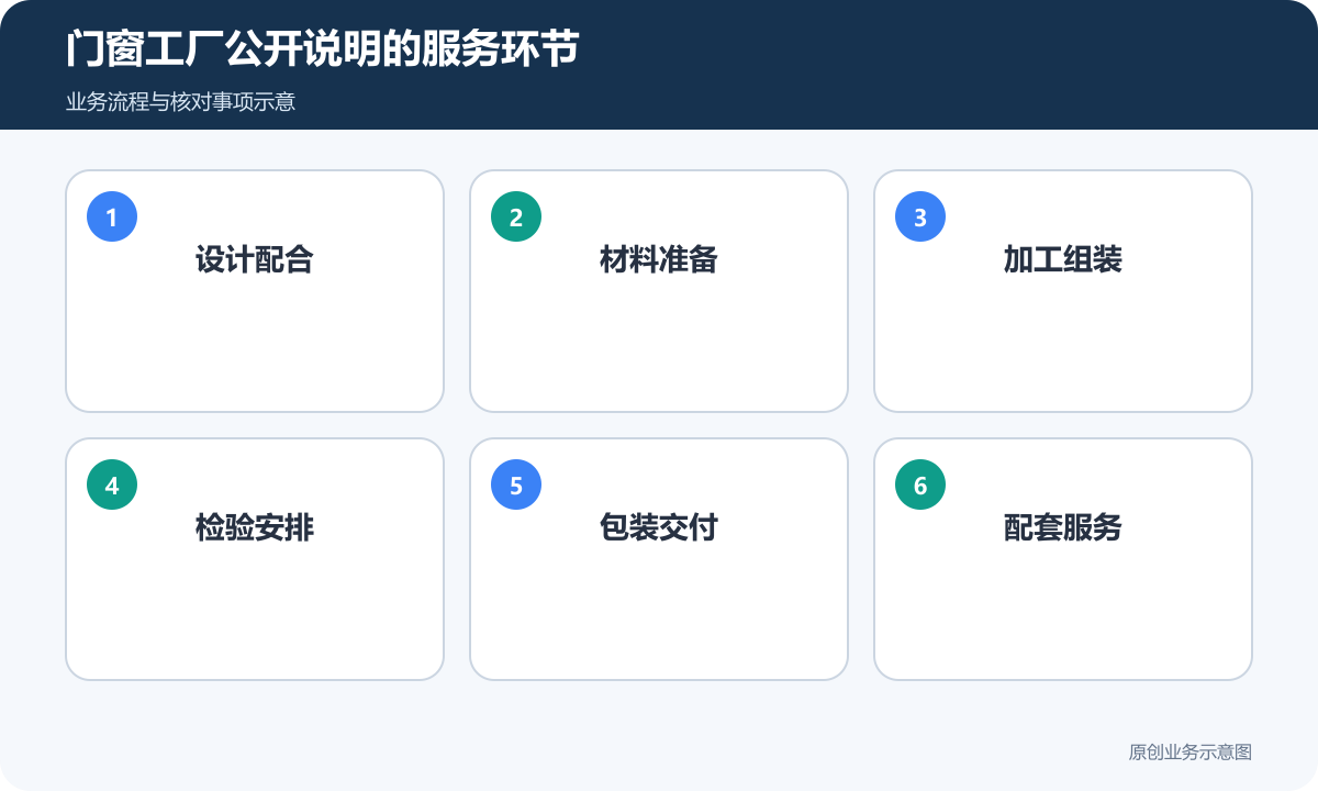 门窗工厂网站展示实际工序和项目服务范围