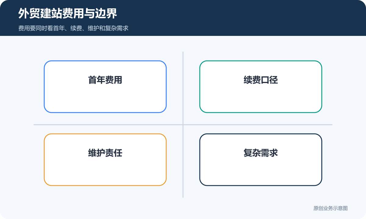 外贸建站费用与边界